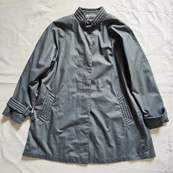 Misty Harbor vintage button-down light-weight short trench coat Size 10 - Picture 3 of 8